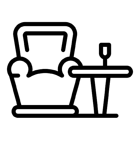 Private Lounge and Dining Area